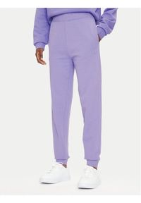 Hugo Spodnie dresowe Nelfinia 50522417 Fioletowy Regular Fit. Kolor: fioletowy. Materiał: bawełna #1