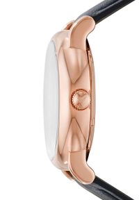 Emporio Armani zegarek męski kolor złoty. Kolor: złoty. Materiał: skóra, materiał #3