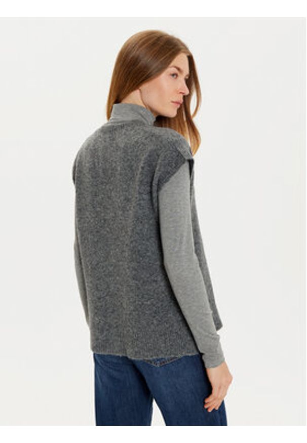 Liu Jo Sweter WF4432 MA49P Szary Regular Fit. Kolor: szary. Materiał: syntetyk