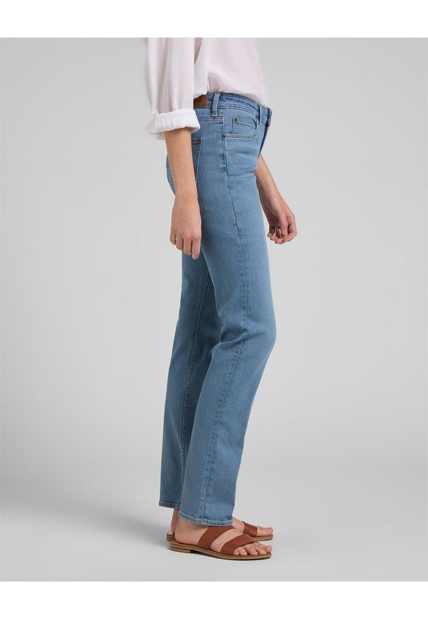 Lee - LEE MARION STRAIGHT DAMSKIE SPODNIE JEANSOWE MID CHARLY L301QDUG 112144993