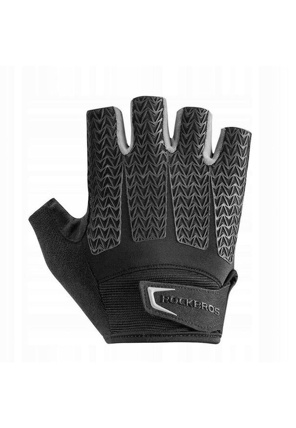 ROCKBROS - Rękawiczki rowerowe Rockbros z żelowymi wkładkami rozmiar XXL. Kolor: czarny. Sport: kolarstwo