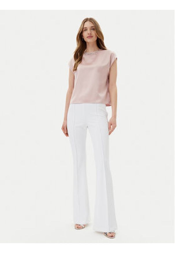 Imperial Bluzka RIC3JBA Różowy Regular Fit. Kolor: różowy. Materiał: syntetyk