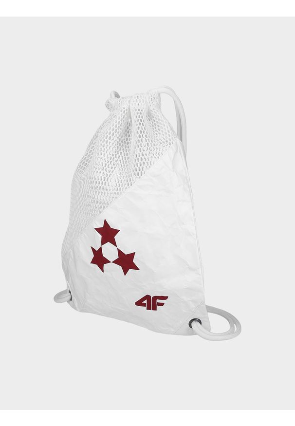 4f - Plecak-worek z kolekcji kibica FROM PAST TO FUTURE. Kolor: biały. Styl: casual