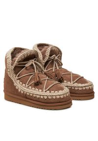 Mou Śniegowce Eskimo Scoubidoo Lace FW101124A Brązowy. Kolor: brązowy. Materiał: skóra #2