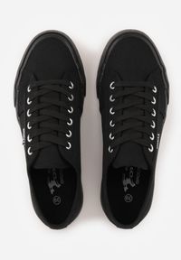 Renee - Czarne Casualowe Trampki w Stylu Basic Tulipmeadow. Okazja: na co dzień. Kolor: czarny. Materiał: jeans, skóra, koronka. Styl: casual #7