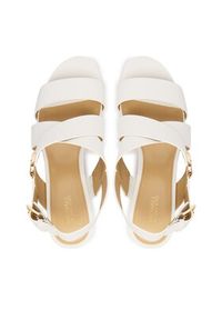 MICHAEL Michael Kors Sandały Vera Mid 40S4VEMS1L Écru. Materiał: skóra #4