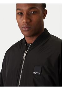Karl Lagerfeld Jeans Kurtka bomber B1M15015 Czarny Regular Fit. Kolor: czarny. Materiał: syntetyk #3