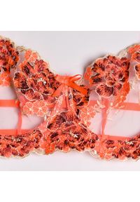 Intica - Komplet bielizny trzyczęściowy z delikatnymi detalami na wyjątkowe okazje Maimo. Kolor: pomarańczowy. Materiał: tkanina, materiał #3