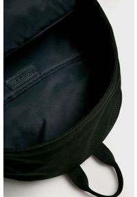 Lacoste Plecak męski kolor czarny duży gładki. Kolor: czarny. Wzór: gładki