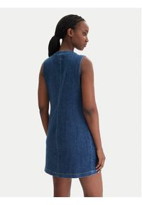 Liu Jo Sukienka codzienna UA6334 D0275 Niebieski Regular Fit. Okazja: na co dzień. Kolor: niebieski. Materiał: bawełna. Typ sukienki: proste. Styl: casual #5