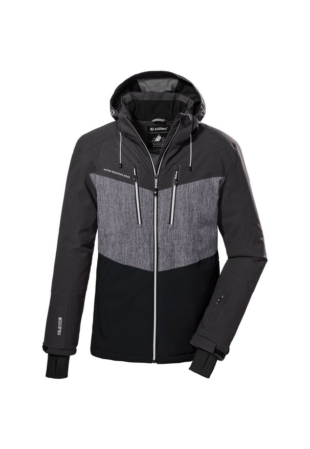 Killtec - Kurtka narciarska zapinana na zamek męska KILLTEC KSW 45. Kolor: wielokolorowy, szary, czarny. Sezon: zima. Sport: narciarstwo