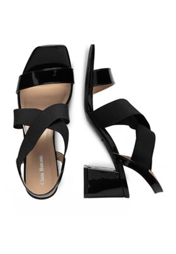 Clara Barson Sandały WYL3662-3 Czarny. Kolor: czarny. Materiał: materiał