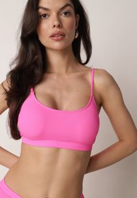 Born2be - Fuksjowe Prążkowane Bikini o Klasycznym Kroju z Regulacją Ramiączek Shariesh. Kolekcja: plus size. Kolor: różowy. Materiał: prążkowany. Długość: długie #5