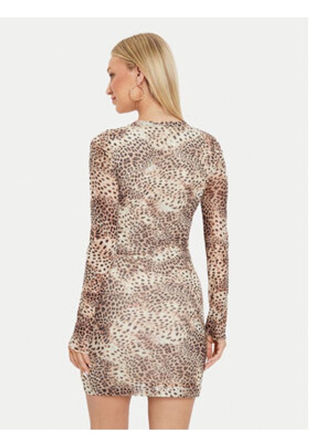 Guess Sukienka codzienna Adriana W4YK83 KBBF2 Kolorowy Slim Fit. Okazja: na co dzień. Materiał: syntetyk. Wzór: kolorowy. Typ sukienki: proste. Styl: casual