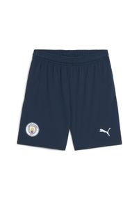 Puma - Szorty młodzieżowe Manchester City 24/25 PUMA Marine Blue. Kolor: niebieski. Sport: piłka nożna