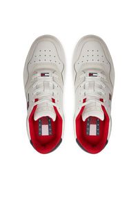 Tommy Jeans Sneakersy Tjw Retro Basket EN0EN02206 Écru. Materiał: skóra #3