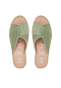 Manebi Espadryle Hamptons Double Sole X Bands Sandals R 6.6 DX Zielony. Kolor: zielony. Materiał: zamsz, skóra #3