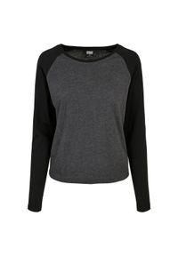 Damska koszulka z długim rękawem Urban Classics contrast raglan (GT). Kolor: czarny, brązowy, wielokolorowy. Długość rękawa: długi rękaw. Długość: długie #1
