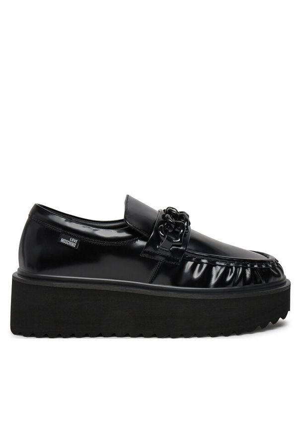 Love Moschino - Loafersy LOVE MOSCHINO. Kolor: czarny