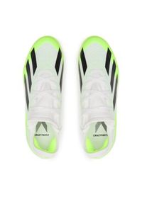 Adidas - adidas Buty X Crazyfast.3 Indoor ID9340 Biały. Kolor: biały. Materiał: materiał