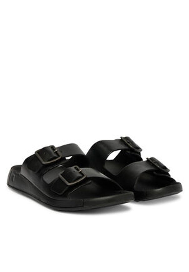 ecco - ECCO Klapki Cozmo M 55280401001 Czarny. Kolor: czarny. Materiał: skóra