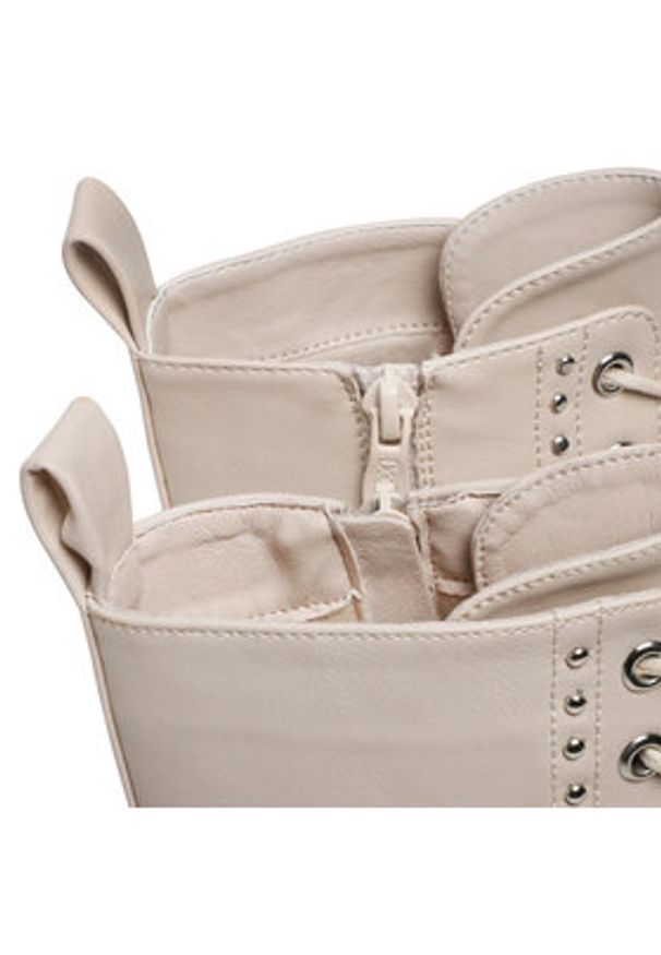 DeeZee Trzewiki WS5956-01 Beżowy. Kolor: beżowy. Materiał: skóra