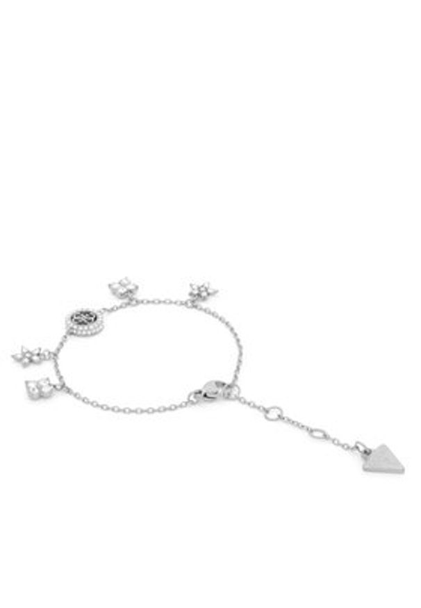 Guess Bransoletka JUBB06 033JW Srebrny. Materiał: metalowe. Kolor: srebrny