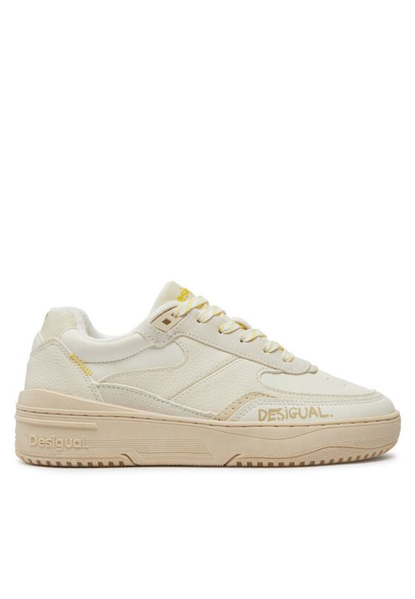 Desigual Sneakersy 24SSKP10 Biały. Kolor: biały. Materiał: skóra