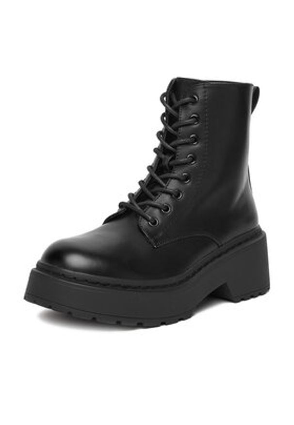 DeeZee Trzewiki 13122 1 Czarny. Kolor: czarny. Materiał: syntetyk, materiał