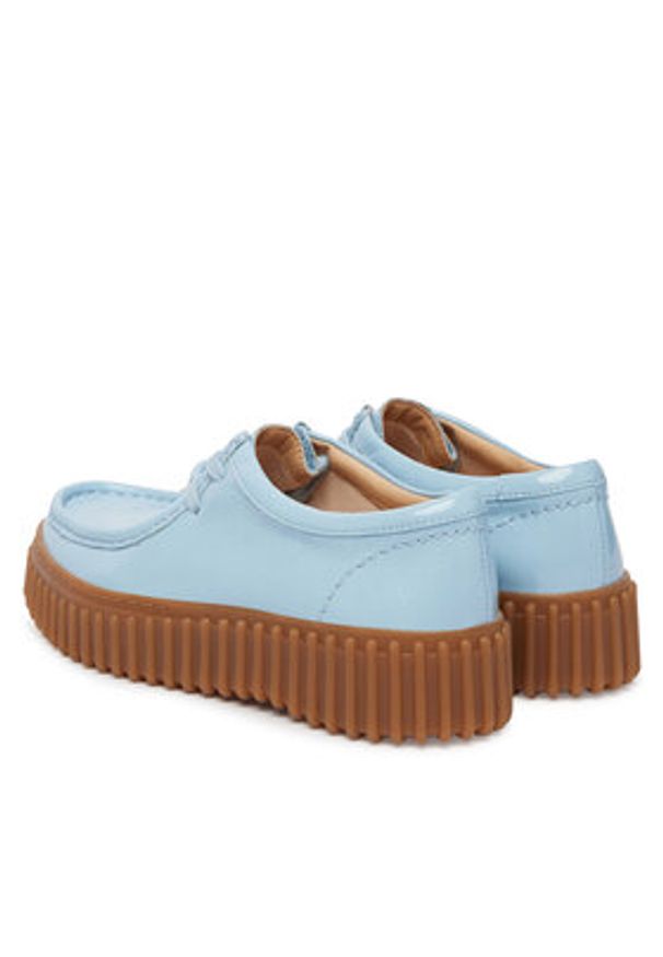 Clarks Półbuty Torhill Bee 26186669 Błękitny. Kolor: niebieski. Materiał: skóra