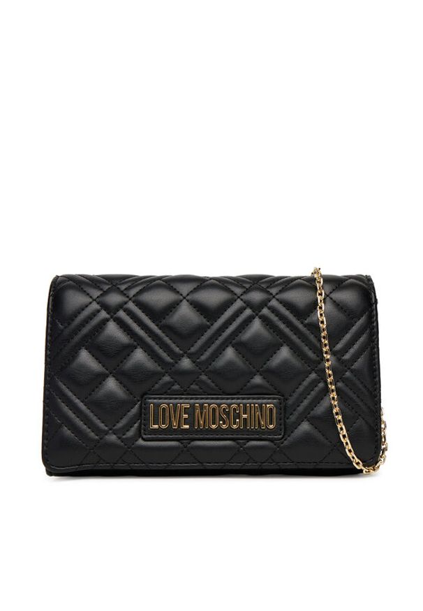 Love Moschino - LOVE MOSCHINO Torebka JC4248PP0MLA0000 Czarny. Kolor: czarny. Materiał: skórzane