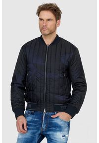 Emporio Armani - EMPORIO ARMANI Dwustronna kurtka męska w moro, Rozmiar 48. Kolor: czarny. Wzór: moro