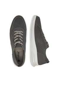 Rieker Sneakersy B7305-45 Szary. Kolor: szary. Materiał: materiał #6