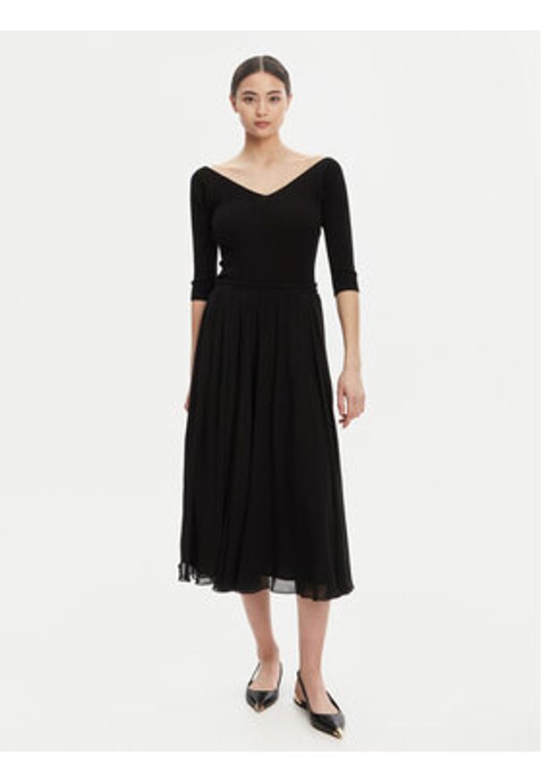 Marella Spódnica maxi Brado 2523106011 Czarny Regular Fit. Kolor: czarny. Materiał: wiskoza