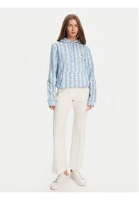 Lacoste Bluza SH2855 Błękitny Classic Fit. Kolor: niebieski. Materiał: bawełna #3