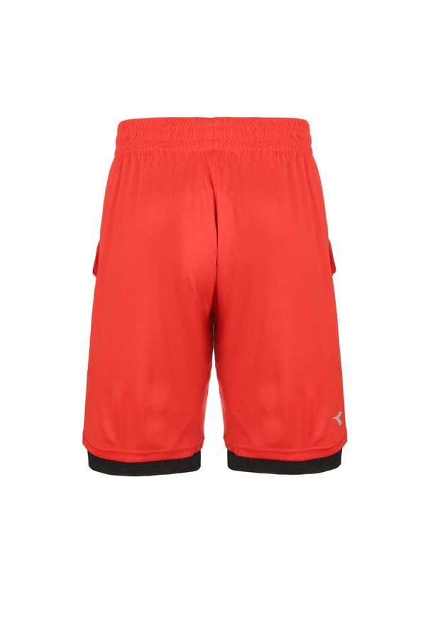 Diadora - Spodenki krótkie męskie DIADORA BERMUDA REVERSIBLE BE ONE. Kolor: czerwony. Długość: krótkie. Sezon: lato