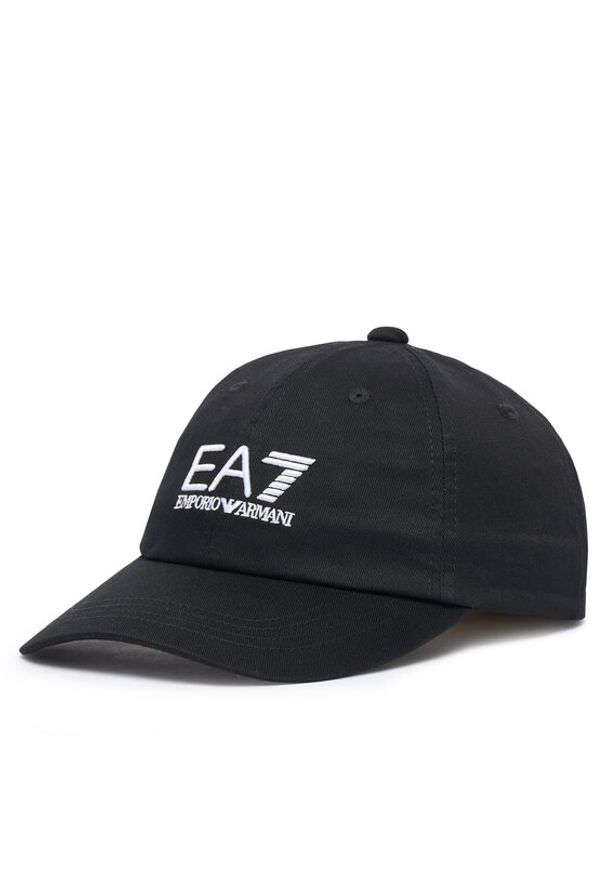 EA7 Emporio Armani Czapka z daszkiem 7X000592 AF15502 MC001 Czarny. Kolor: czarny. Materiał: bawełna