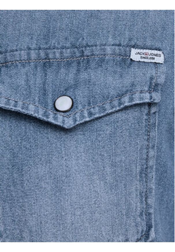 Jack & Jones Koszula Sheridan 12138115 Niebieski Slim Fit. Kolor: niebieski. Materiał: bawełna