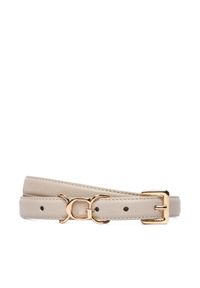 Guess Pasek Damski BW9300 P5420 Beżowy. Kolor: beżowy. Materiał: skóra