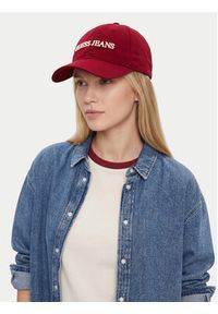 Guess Jeans Czapka z daszkiem CWBEO-GJ-U3-007-SS26 Bordowy. Kolor: czerwony. Materiał: bawełna #2
