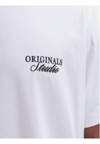 Jack & Jones T-Shirt Norrebro Typo 12282898 Biały Regular Fit. Kolor: biały. Materiał: bawełna #7