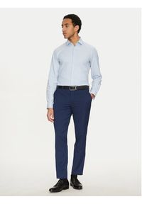 Calvin Klein Koszula K10K114307 Błękitny Slim Fit. Kolor: niebieski. Materiał: bawełna #3