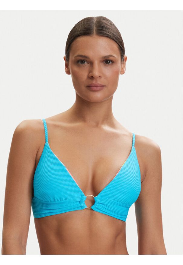 Maaji Góra od bikini Shine PT3324SLG003 Turkusowy. Kolor: turkusowy. Materiał: syntetyk