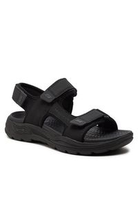 skechers - Skechers Sandały Arch Fit Motley Sd-Kontra 204349/BLK Czarny. Kolor: czarny. Materiał: skóra #3