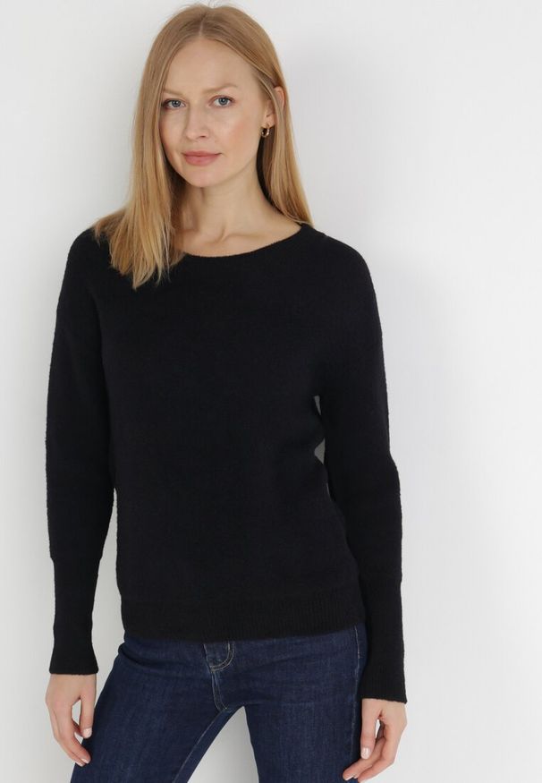 Born2be - Czarny Sweter Ionoene. Kolor: czarny. Styl: klasyczny, elegancki