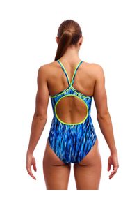 Strój kąpielowy jednoczęściowy FUNKITA Wing Streak - Diamond Back. Kolor: niebieski