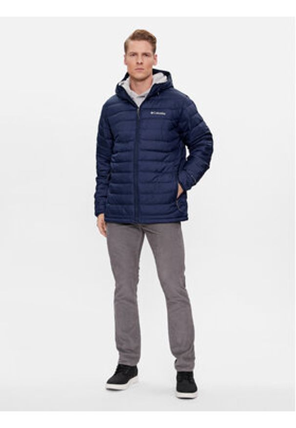 columbia - Columbia Kurtka zimowa Powder Lite 1693931 Granatowy Regular Fit. Kolor: niebieski. Materiał: syntetyk. Sezon: zima