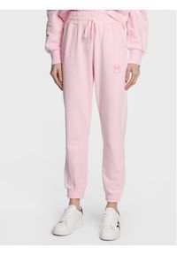 Pinko Spodnie dresowe 100371 A0KN Różowy Regular Fit. Kolor: różowy. Materiał: bawełna, dresówka