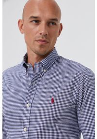 Polo Ralph Lauren - Koszula. Typ kołnierza: polo. Kolor: niebieski. Materiał: tkanina #1