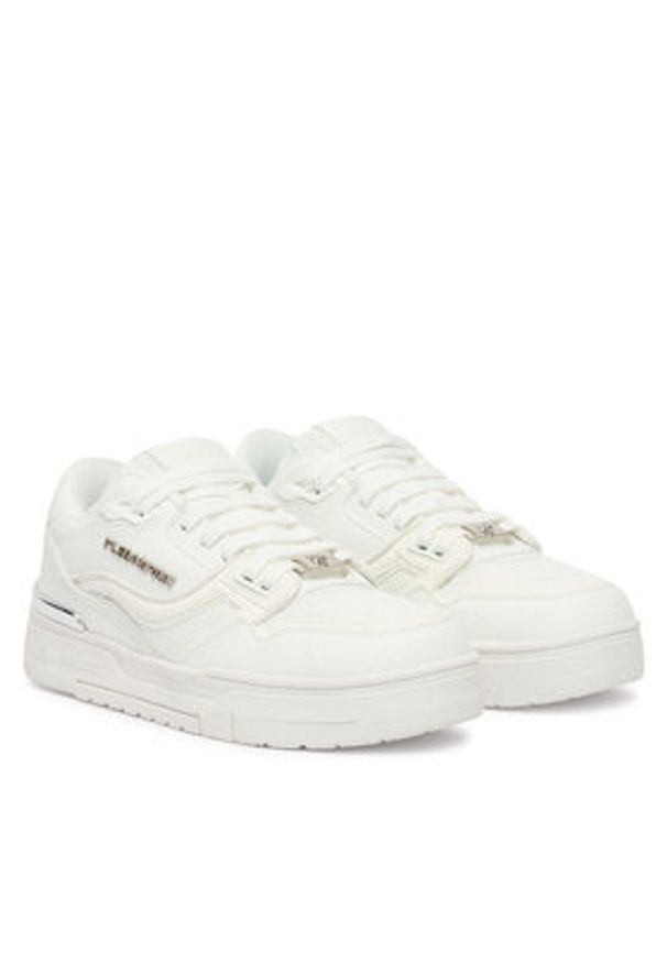 Plein Sport Sneakersy SAFS USC0845 STE003N Biały. Kolor: biały. Materiał: skóra